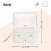 Portable Plastic Makeup Organiser with Handle and 3 Drawers by Froppi