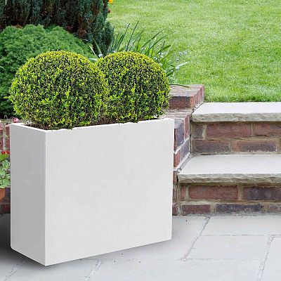 IDEALIST Lite Contemporary Light Concrete Trough Planter
