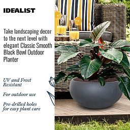 IDEALIST Lite Classic Smooth Bowl Outdoor Planter