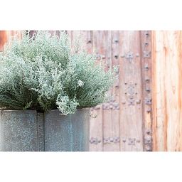 Patina Round Tall Polystone Outdoor Planter