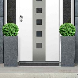 IDEALIST Lite Textured Concrete Effect Tall Square Outdoor Planter