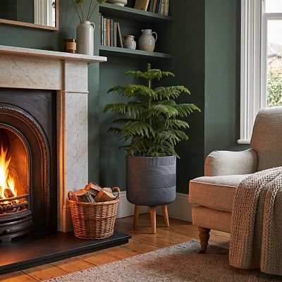 IDEALIST Lite Indoor Plant Pot, Ribbed Planter on Legs