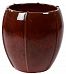 Ceramic Round Lined Glossy Planter Pot In/Out