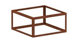 CorTen Plantframe Outdoor Corten Steel Square Planter