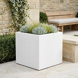IDEALIST Lite Square Box Contemporary Light Concrete Planter