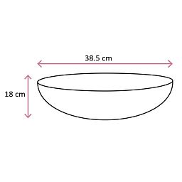 Fiberstone Glossy Vic Bowl Planter by Idealist Premium