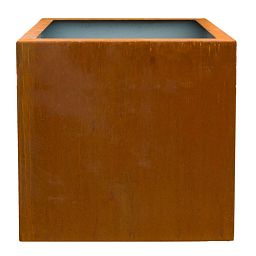 Cortenstyle Trend Topper on Wheels Square Planter IN\OUT