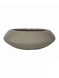 Round Fiberstone Bowl Glossy Tara Planter by Idealist Premium