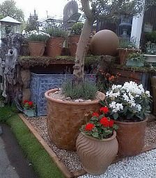 Shimmer Fiberglass Round Terracotta Planter Pot In/Out