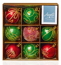 Christmas Tree Baubles Decorated Balls