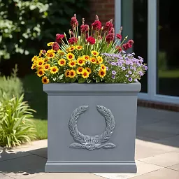 IDEALIST Kensington Light Stone Square Garden Planter
