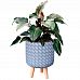 Geometric Patterned Cylinder Indoor Planter on Legs by Idealist Lite