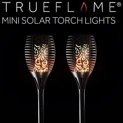 TrueFlame Mini Torch Premium Outdoor Solar Spot Garden Lights