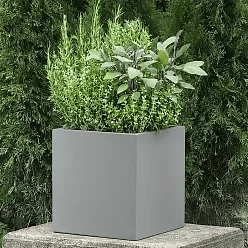 IDEALIST Lite Square Box Contemporary Light Concrete Planter