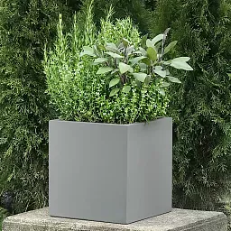IDEALIST Lite Square Box Contemporary Light Concrete Planter