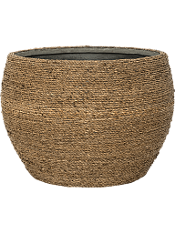 Bohemian Abby M Straw Grass Tall Planter