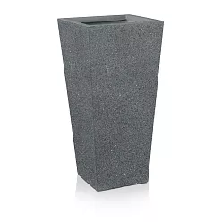 IDEALIST Lite Textured Concrete Effect Tall Tapered Outdoor Planter
