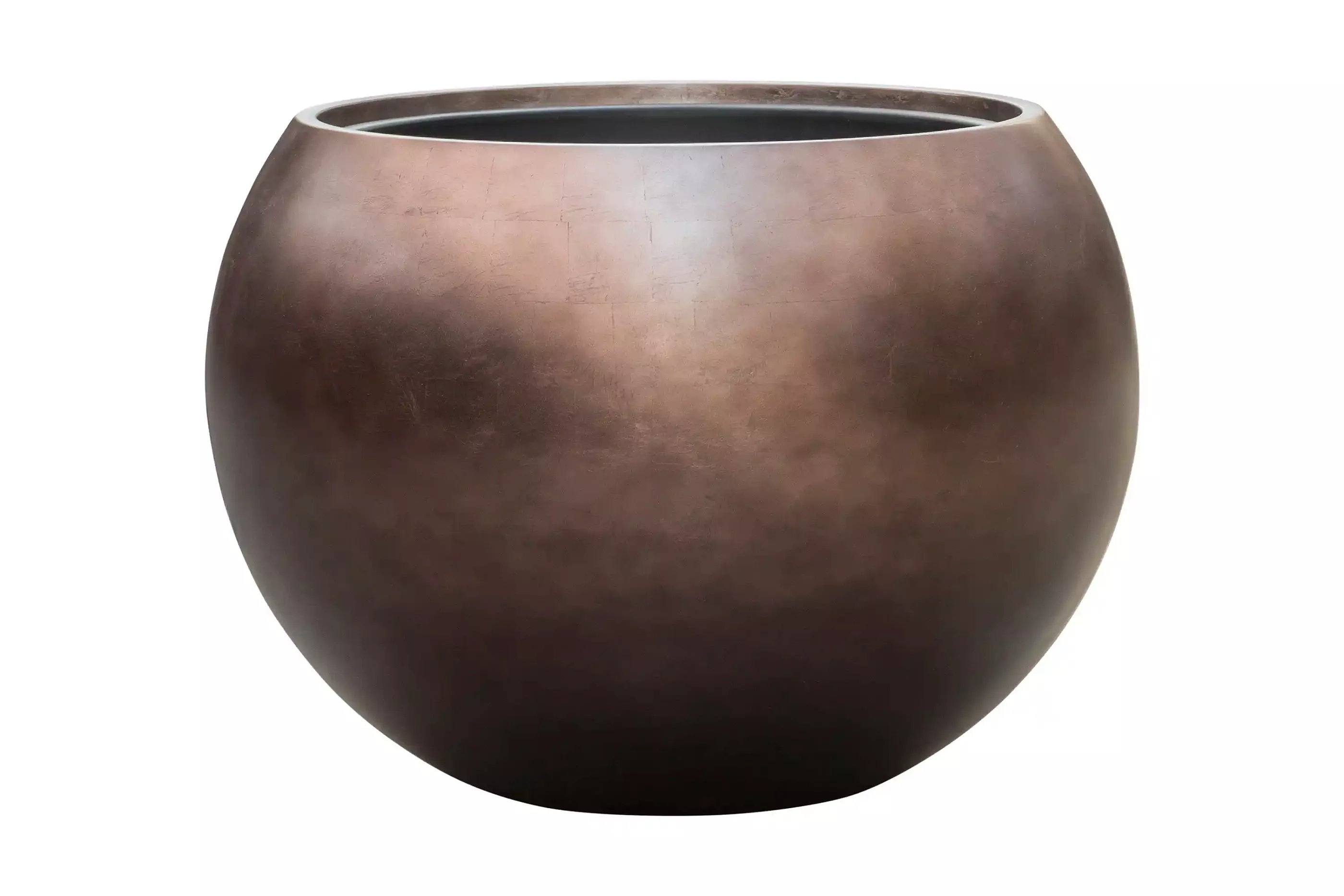 Metallic Couple Round Indoor Planter