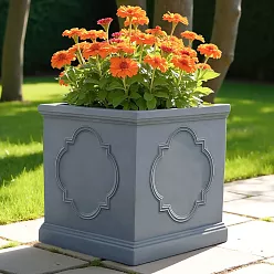 IDEALIST Windsor Light Stone Square Garden Planter