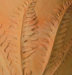 Fern Fiberglass Round Terracotta Planter Pot In/Out