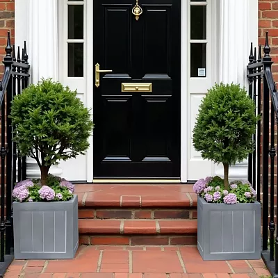 IDEALIST Regency Light Stone Square Garden Planter