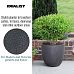 IDEALIST Lite Hammered Stone Light Concrete Egg Outdoor Planter