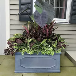 IDEALIST Lite Faux Lead Chelsea Light Concrete Through Planter