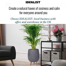 IDEALIST Lite Honeycomb Style Egg Planter on Legs, Round Pot Plant Stand Indoor