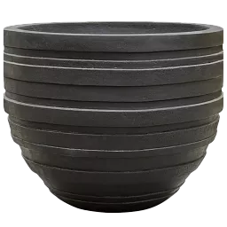 Polystone Ribbed Planter | Indoor and Outdoor Plant Pot