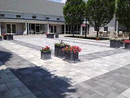 Grosvenor Fiberglass Square Antique FL Planter Pot In/Out