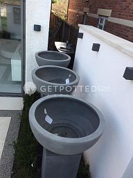 Bowl Round Polystone Planter by Fleur Ami EGO PLUS