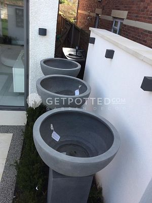 Bowl Round Polystone Planter by Fleur Ami EGO PLUS