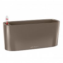 LECHUZA DELTA 20 Taupe Poly Resin Self-watering Planter with Substrate...