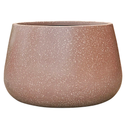 Terrazzo Fiberstone Planter | Low Indoor and Outdoor Plant Pot