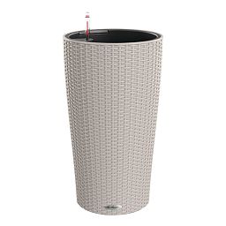 LECHUZA CILINDRO Cottage Round Tall Poly Resin Self-watering Planter