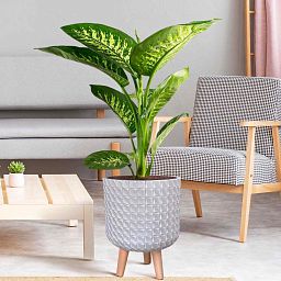 IDEALIST Lite Faceted Effect Planter on Legs