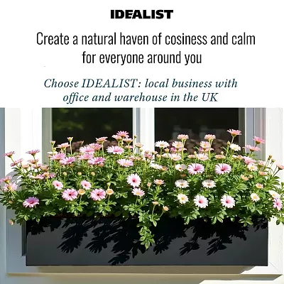IDEALIST Lite Window Box Light Concrete Planter