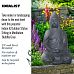 IDEALIST Lite Sitting in Meditation Buddha Grey Indoor and Outdoor Statue L35.5 W26.5 H50.5 cm