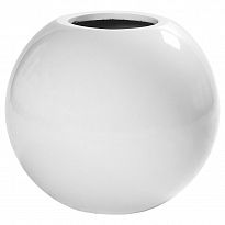 Fiberstone Glossy White Beth Mini D26 H21 cm Planter by Idealist Premi...