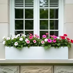 IDEALIST Lite Window Box Light Concrete Planter