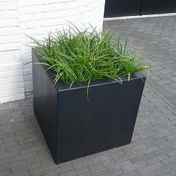 PURE Cube Outdoor Fiberglass Planter