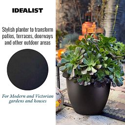 IDEALIST Lite Contemporary Light Concrete Egg Planter