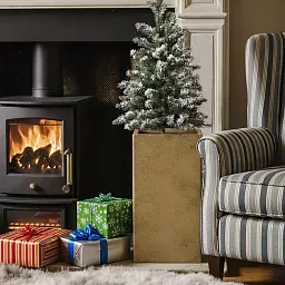 IDEALIST Lite Tall Square Metallic Indoor Planter