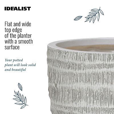 IDEALIST Lite Straw Plaited Style Ball Planter