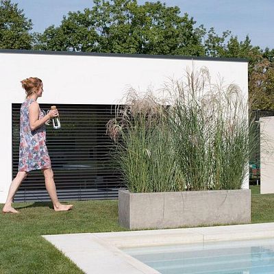 DIVISION Rectangle Outdoor Concrete GRC Planter