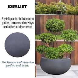 IDEALIST Lite Classic Smooth Bowl Outdoor Planter