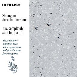 IDEALIST Lite Window Box Light Concrete Planter