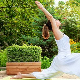 Rustic Scandinavian Redwood Open Trough Outdoor Planter Made in UK by HORTICO