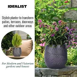 IDEALIST Lite Leaf Embossed Egg Planter