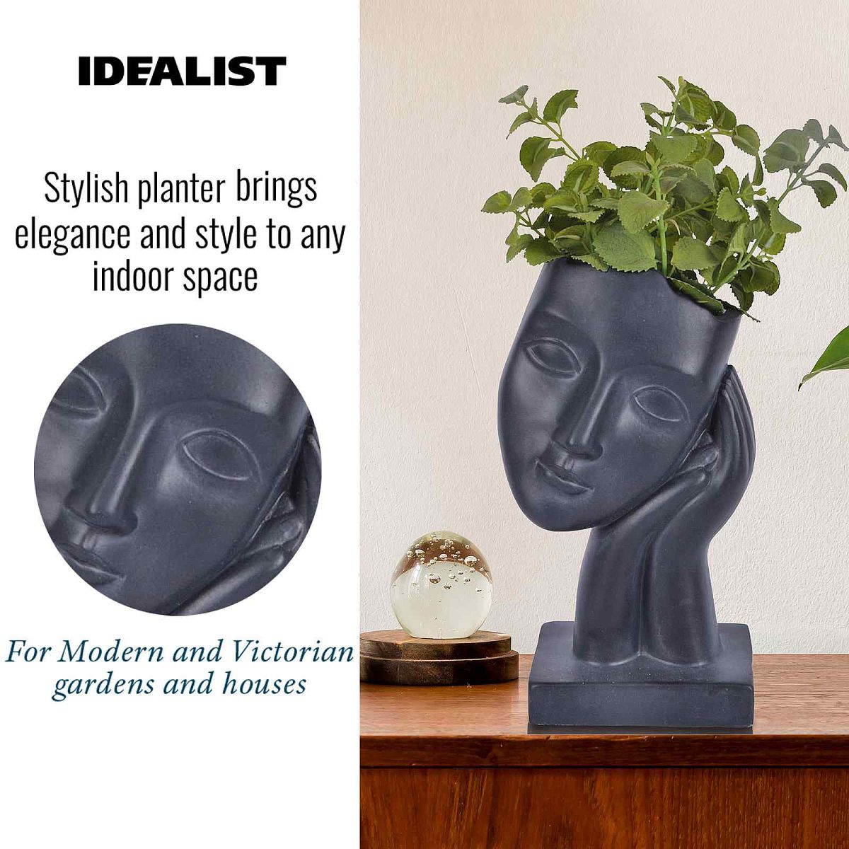 Round Face Plant Pot Indoor by Idealist Lite
